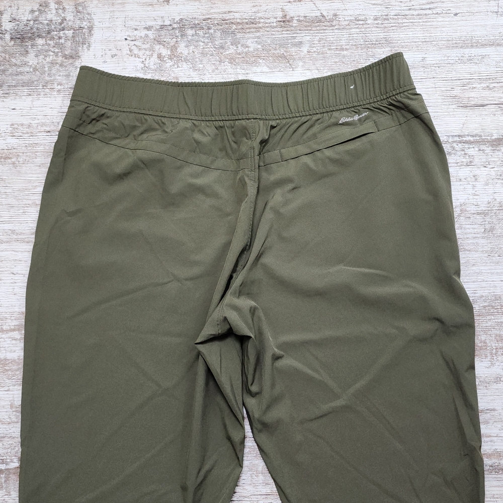 Womens Eddie Bauer Escapelite Slim Ankle Pants size Large Green - Picture 6 of 8